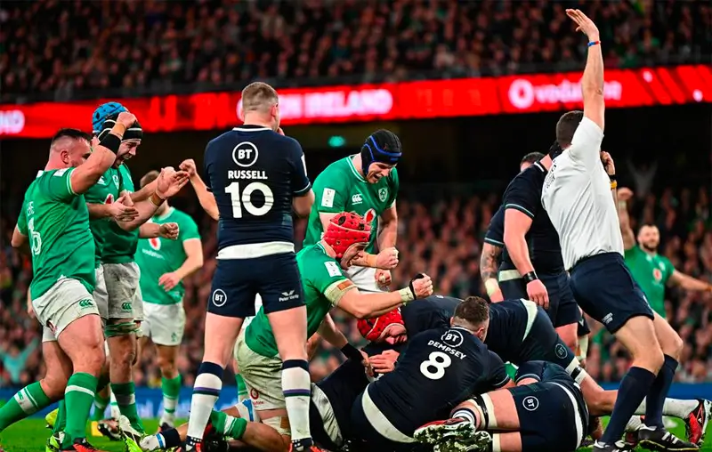 Шесть наций 2024: Ирландия 17-13 Шотландия - ирландцы сохранили титул