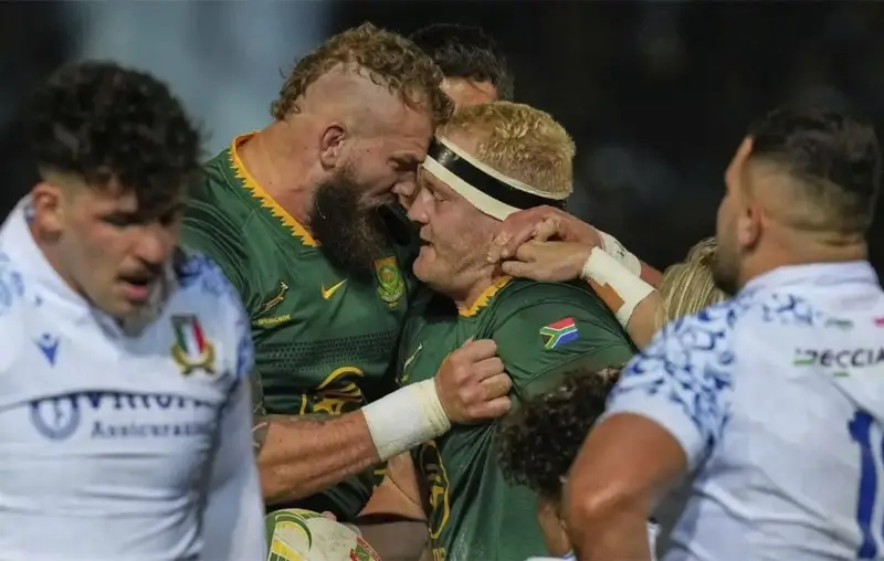 Springboks обыграли Италию, но разряженный "бомбовый отряд" не смог развить убедительное преимущество первого тайма